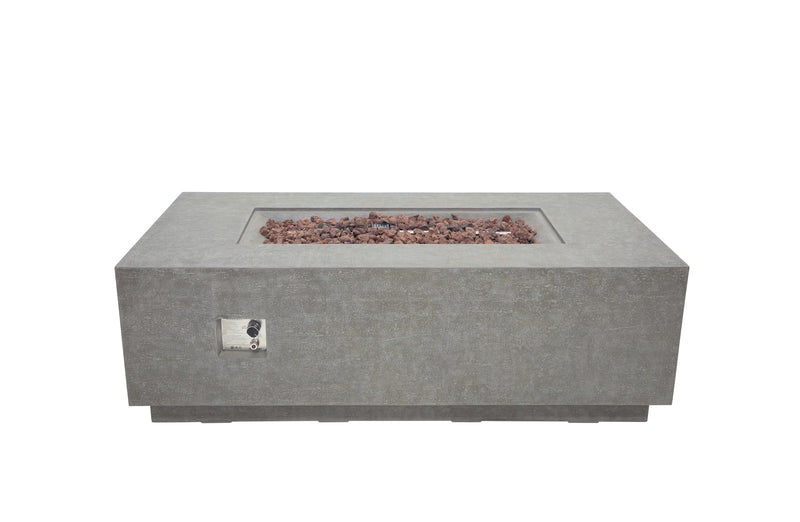 Elementi Andes Concrete Gas Fire Table 66" - Multiple Colors Available Fire Pit Table Elementi   