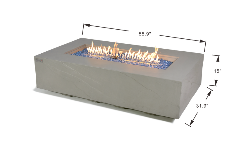 Elementi Plus Meteora Gas Fire Table 56" Fire Pit Table Elementi   