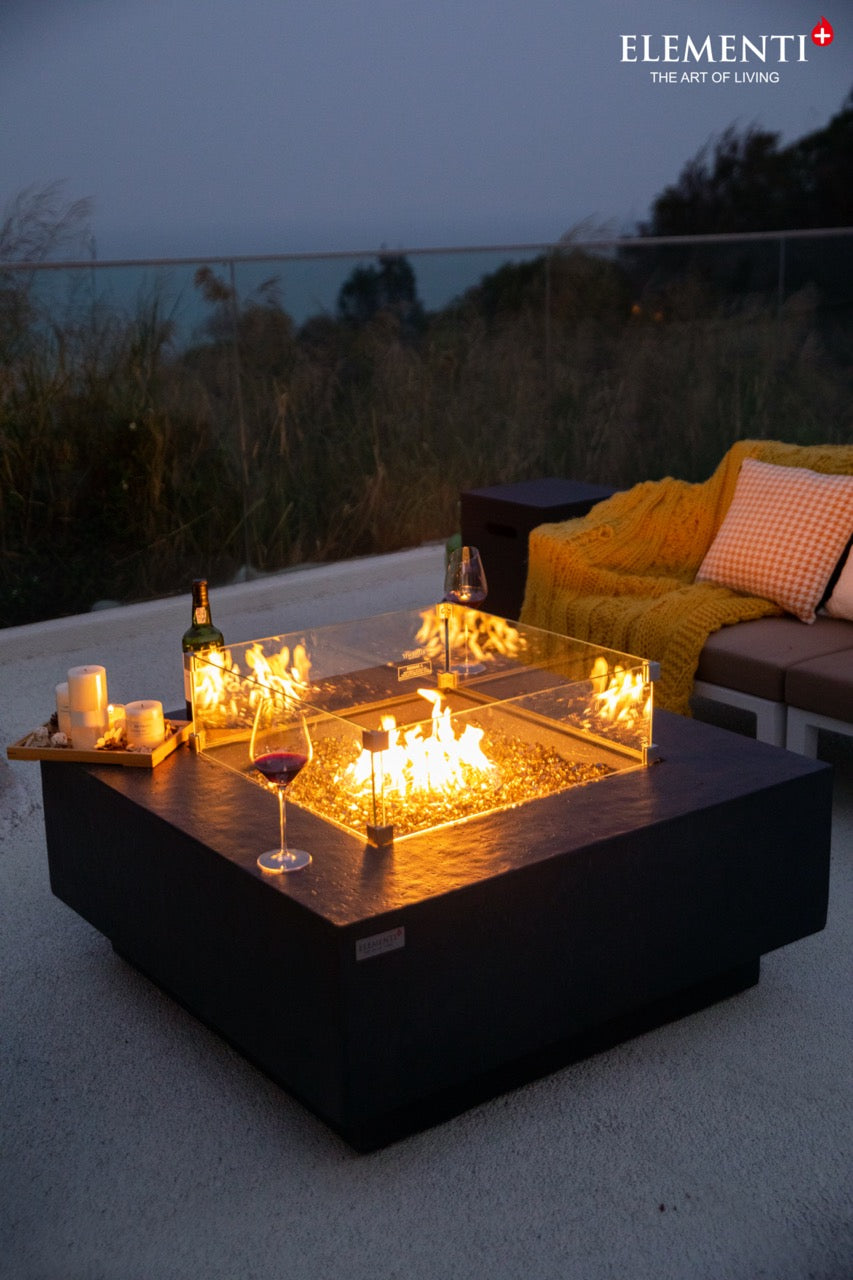 Elementi Plus Bergen Gas Fire Table 40" Fire Pit Table Elementi   