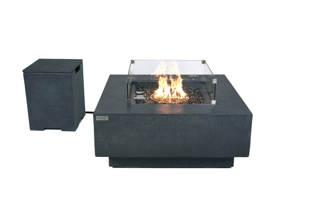 Elementi Plus Bergen Gas Fire Table 40" Fire Pit Table Elementi   