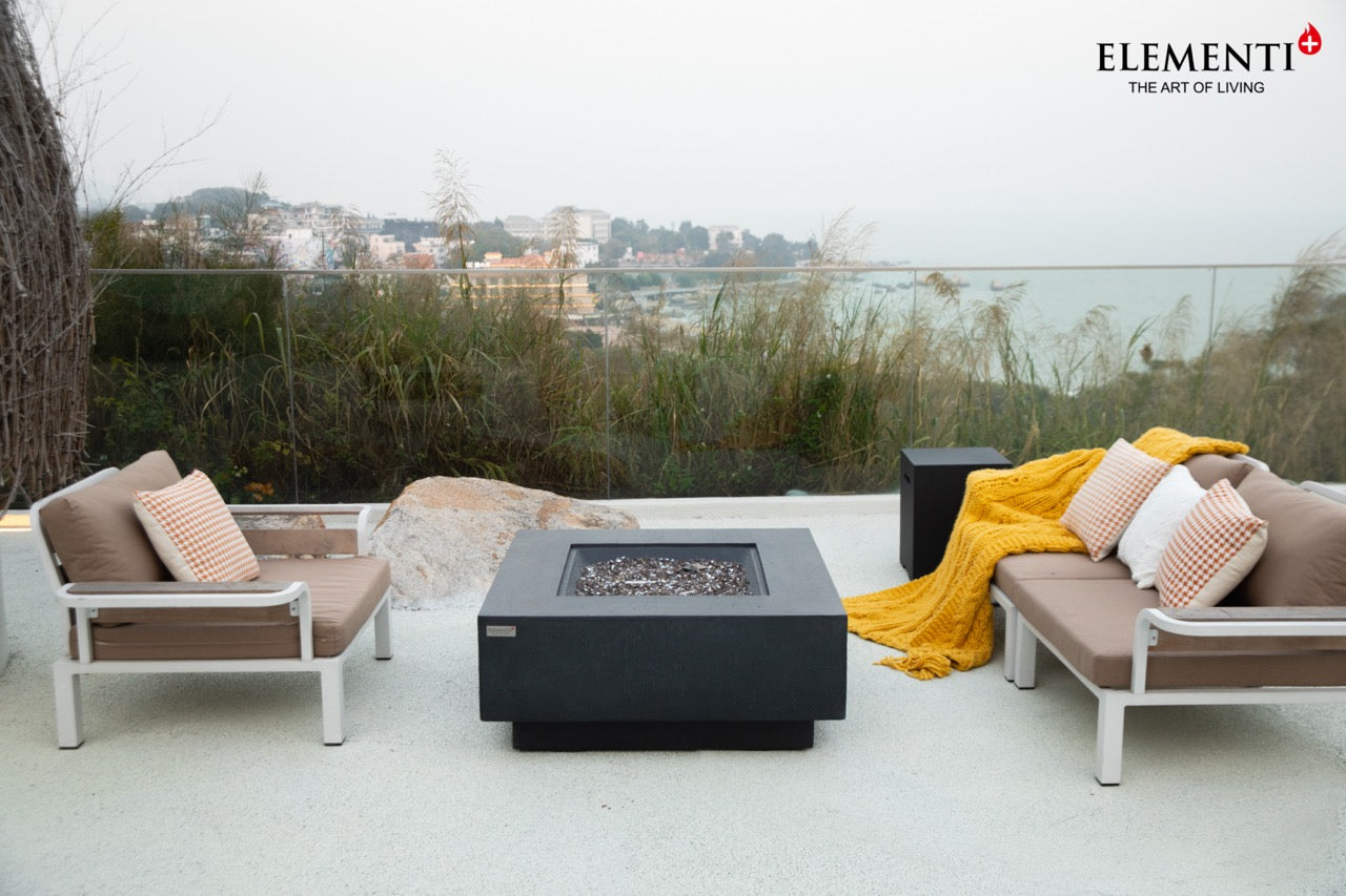 Elementi Plus Bergen Gas Fire Table 40" Fire Pit Table Elementi   