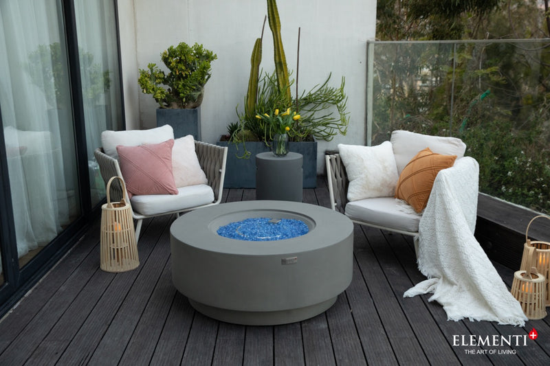 Elementi Plus Colosseo Gas Fire Table 41" Fire Pit Table Elementi   