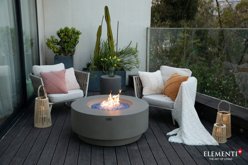 Elementi Plus Colosseo Gas Fire Table 41" Fire Pit Table Elementi   