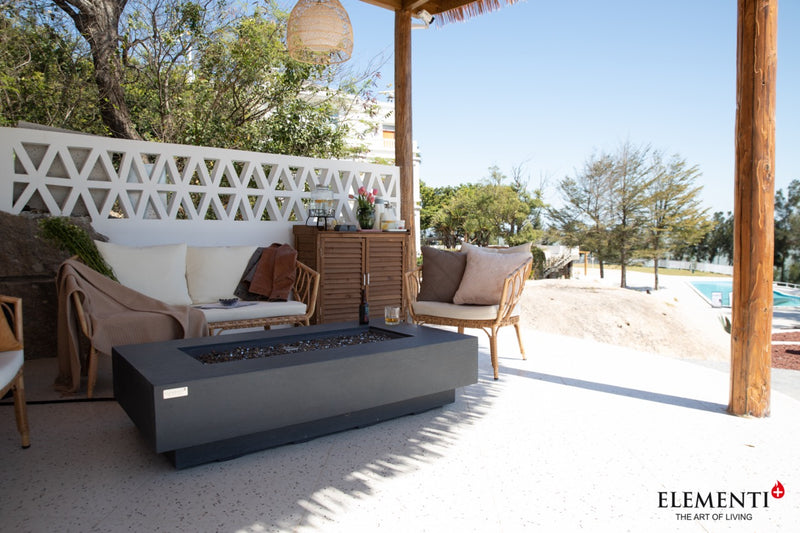 Elementi Plus Positano Gas Fire Table 60" Fire Pit Table Elementi   