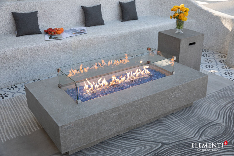 Elementi Plus Riviera Gas Fire Table 60" Fire Pit Table Elementi   