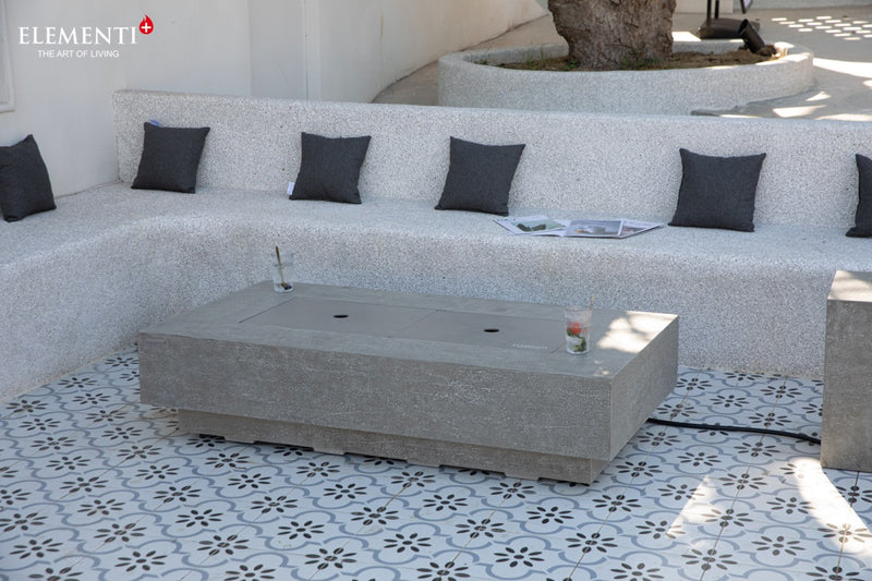 Elementi Plus Riviera Gas Fire Table 60" Fire Pit Table Elementi   