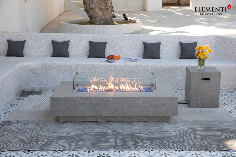 Elementi Plus Riviera Gas Fire Table 60" Fire Pit Table Elementi   