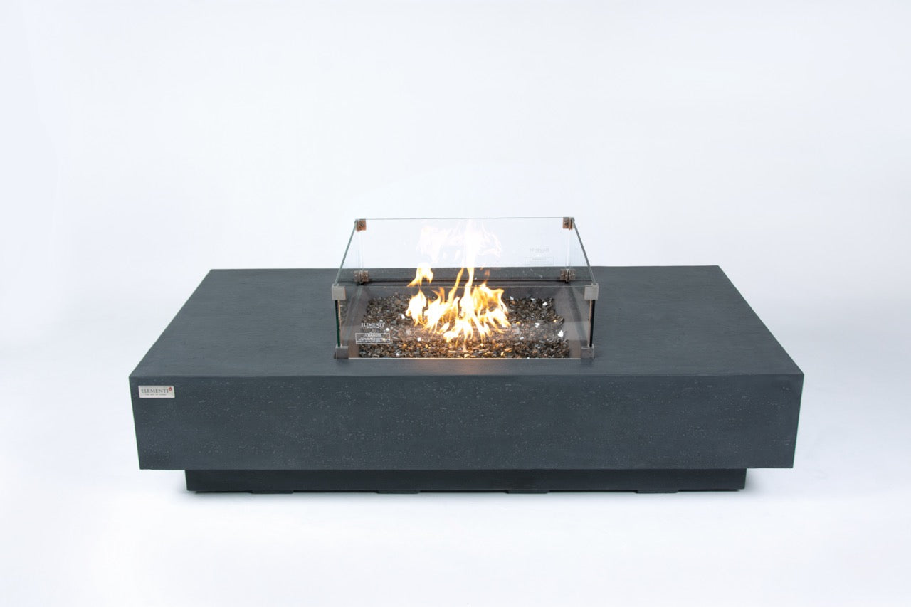 Elementi Plus Cannes Gas Fire Table 60" Fire Pit Table Elementi   