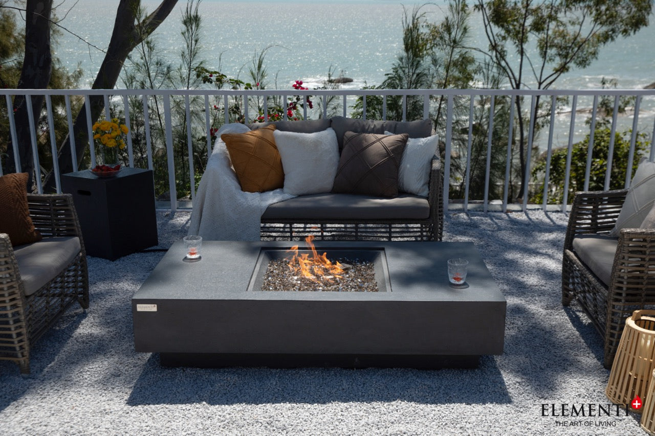 Elementi Plus Cannes Gas Fire Table 60" Fire Pit Table Elementi   