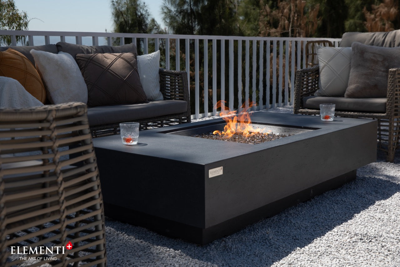 Elementi Plus Cannes Gas Fire Table 60" Fire Pit Table Elementi   