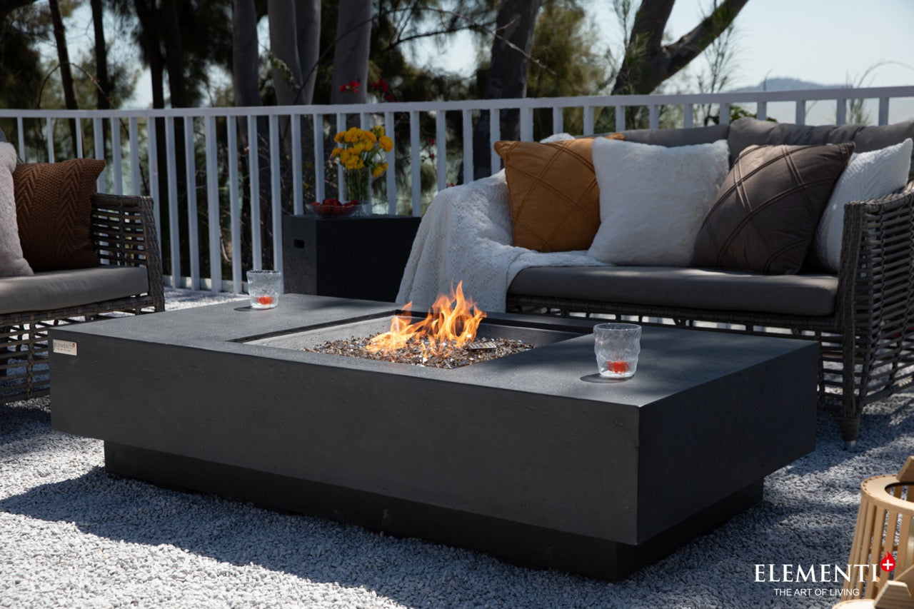 Elementi Plus Cannes Gas Fire Table 60" Fire Pit Table Elementi   