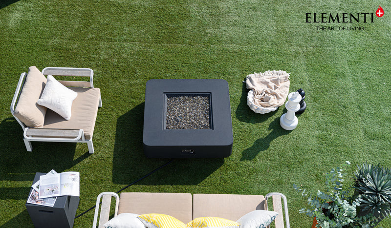 Elementi Plus Bergamo Gas Fire Table 42" Fire Pit Table Elementi   