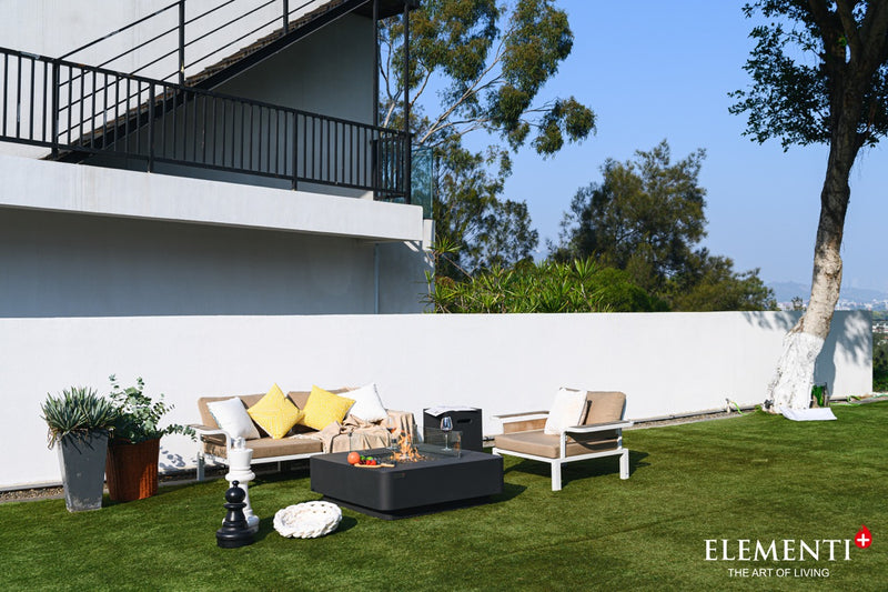 Elementi Plus Bergamo Gas Fire Table 42" Fire Pit Table Elementi   