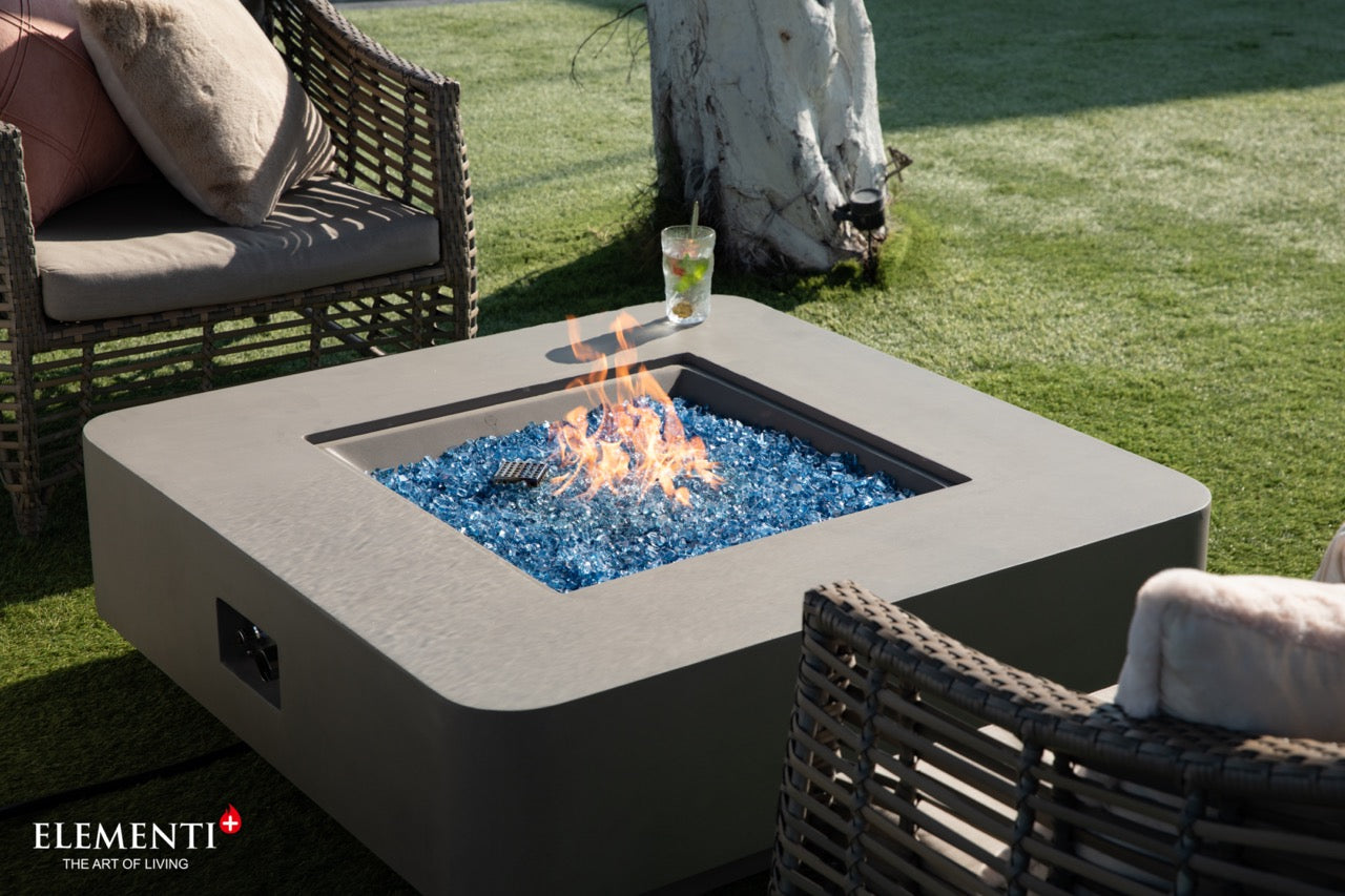 Elementi Plus Lucerne Gas Fire Table 42" Fire Pit Table Elementi   