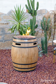 Elementi Napa Barrel Fire Pit 31" Fire Pit Table Elementi   