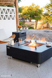 Elementi Plus Copenhagen Marble Porcelain Gas Fire Table 42" Fire Pit Table Elementi   