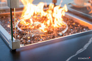Elementi Plus Copenhagen Marble Porcelain Gas Fire Table 42" Fire Pit Table Elementi   