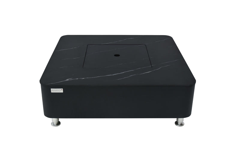 Elementi Plus Copenhagen Marble Porcelain Gas Fire Table 42" Fire Pit Table Elementi   