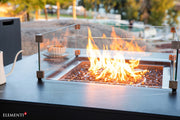 Elementi Plus Copenhagen Marble Porcelain Gas Fire Table 42" Fire Pit Table Elementi   