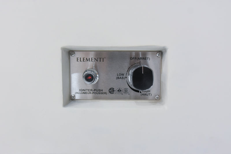 Elementi Plus Annecy Marble Porcelain Gas Fire Table 42" Fire Pit Table Elementi   