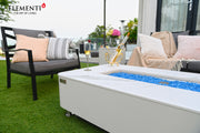 Elementi Plus Athens Marble Porcelain Gas Fire Table 62" Fire Pit Table Elementi   