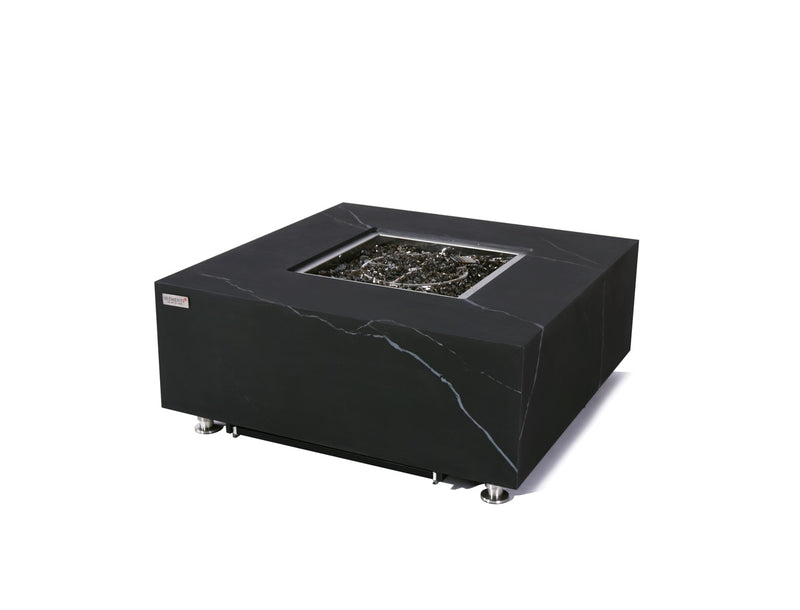 Elementi Plus Sofia Marble Porcelain Gas Fire Table 39" Fire Pit Table Elementi   