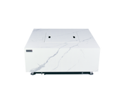 Elementi Plus Bianco Marble Porcelain Gas Fire Table 40" Fire Pit Table Elementi   