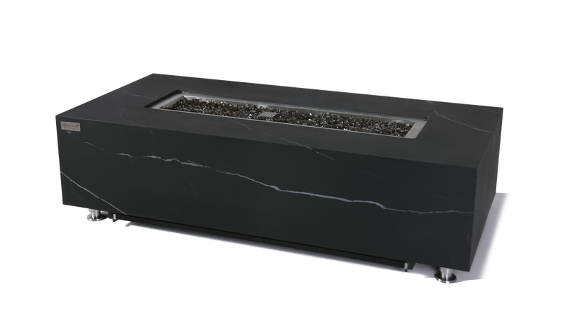 Elementi Plus Varna Marble Porcelain Gas Fire Table 60" Fire Pit Table Elementi   