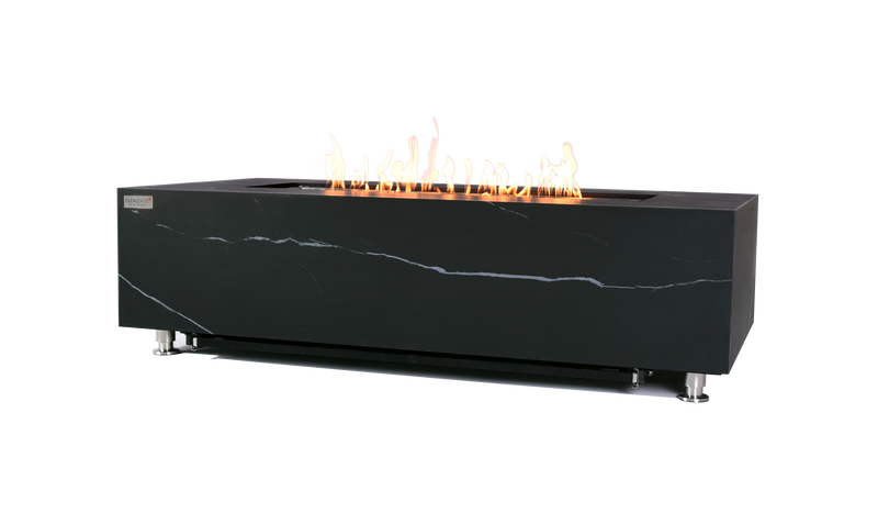 Elementi Plus Varna Marble Porcelain Gas Fire Table 60" Fire Pit Table Elementi   