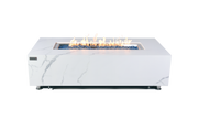 Elementi Plus Carrara Marble Porcelain Gas Fire Table 60" Fire Pit Table Elementi   