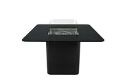 Elementi Plus Brugge Marble Porcelain Gas Dining Height Fire Table 46" Fire Pit Table Elementi   