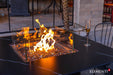 Elementi Plus Brugge Marble Porcelain Gas Dining Height Fire Table 46" Fire Pit Table Elementi   
