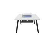 Elementi Plus Helsinki Marble Porcelain Gas Fire Table 47" Fire Pit Table Elementi   
