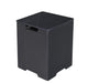 Elementi Plus Square Tank Cover - Marble Porcelain Top with GFRC Base 16" x 16" x 21" - Multiple Colors Available Tank Cover Elementi Black  