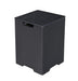 Elementi Plus Square Tank Cover - Marble Porcelain Top with GFRC Base 16" x 16" x 25" - Multiple Colors Available Tank Cover Elementi Black  