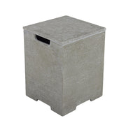 Elementi Plus Square Concrete Tank Cover 16" x 16" x 21" - Multiple Colors Available Tank Cover Elementi Light Gray  