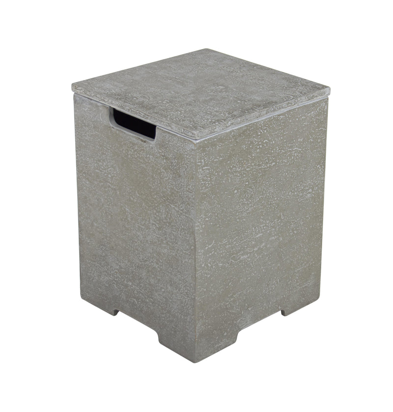 Elementi Plus Square Concrete Tank Cover 16" x 16" x 21" - Multiple Colors Available Tank Cover Elementi Light Gray  