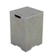 Elementi Plus Square Concrete Tank Cover 16" x 16" x 25" - Multiple Colors Available Tank Cover Elementi Light Gray  
