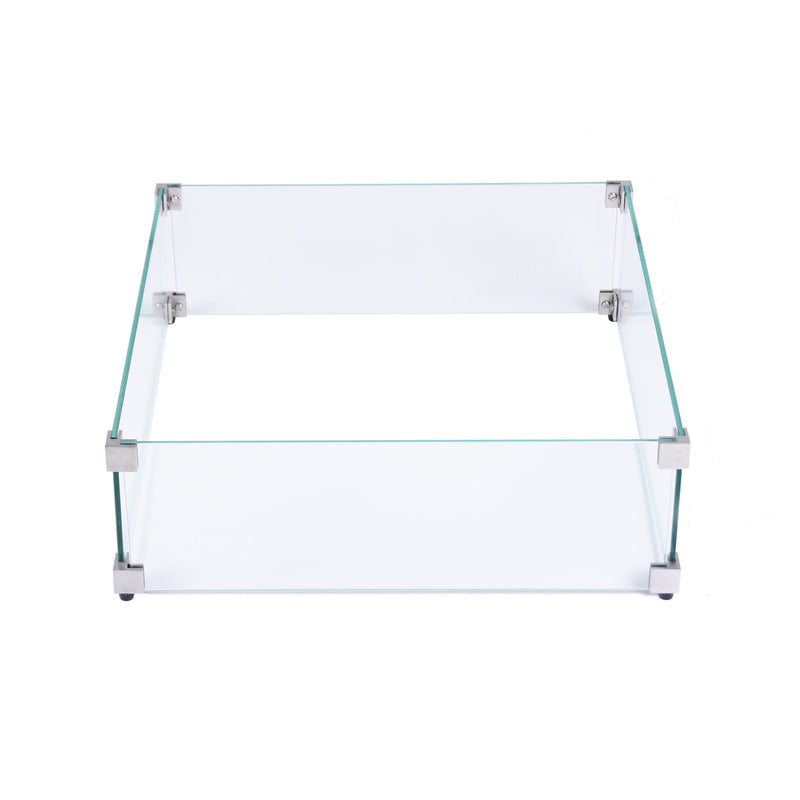 Elementi Plus Glass Wind Guard, Square 24" Wind Guards Elementi   