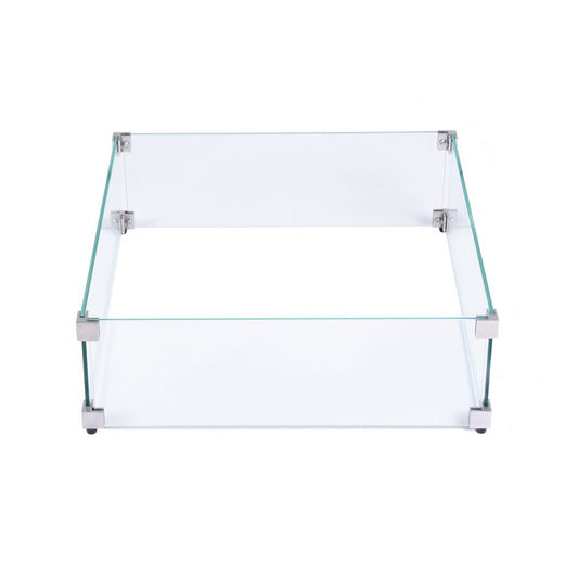 Elementi Plus Glass Wind Guard, Square 24" Wind Guards Elementi   