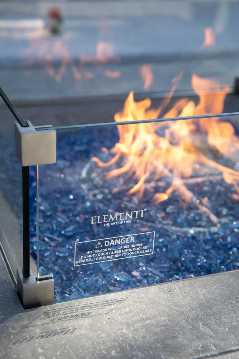 Elementi Plus Glass Wind Guard, Square 24" Wind Guards Elementi   