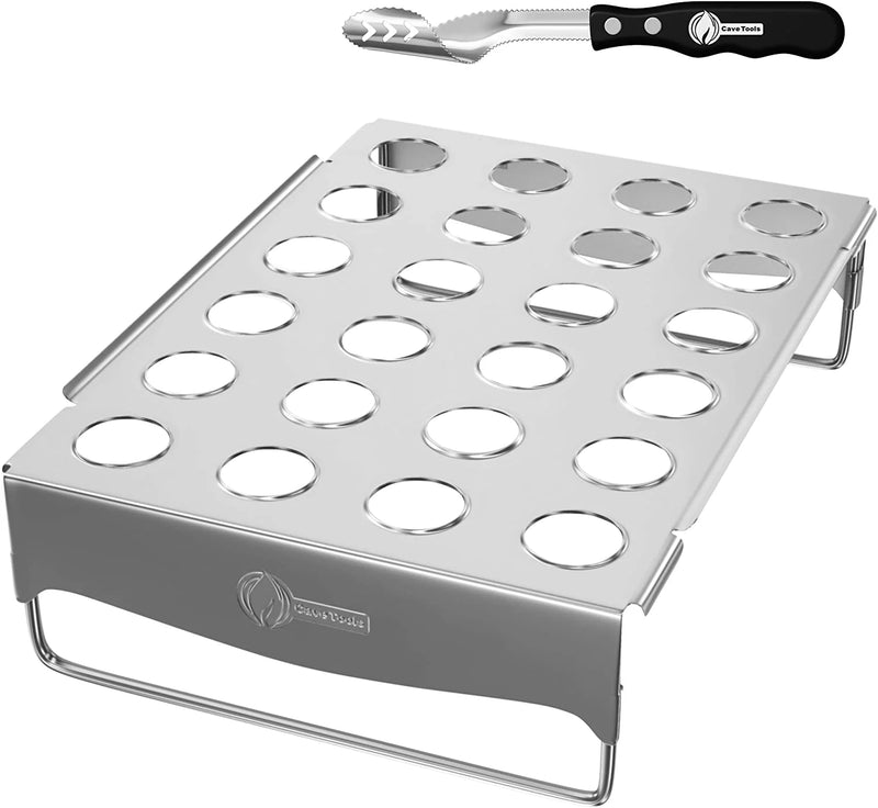 Chili Pepper Grilling Set, Stainless Steel Rack & Pepper Corer Rack for Peppers Chicago Brick Oven (CBO)   