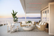 Bromic Platinum Smart Heat 2300W White Marine Grade Patio Heater - 33" Efficient Outdoor Heating Wall & Ceiling Mount Heaters Bromic   