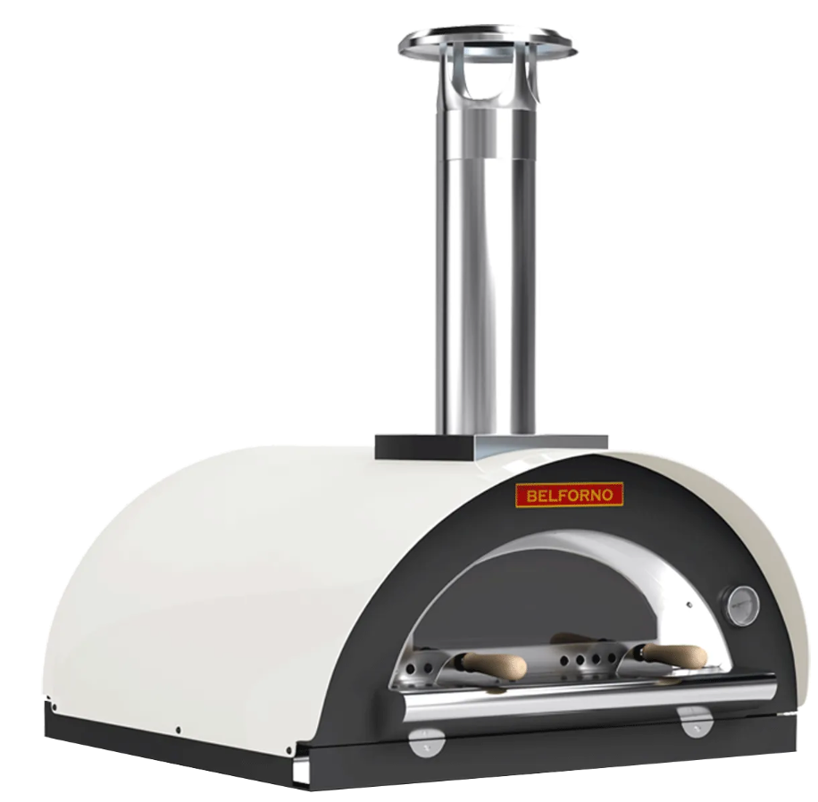 Belforno Medio Wood Fired Countertop Portable Outdoor Pizza Oven, Available in 6 Colors, Cook 3 pizzas at a time Pizza Oven Belforno Linen  