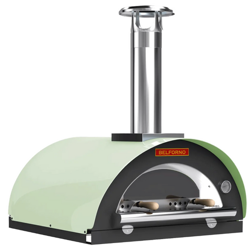 Belforno Medio Wood Fired Countertop Portable Outdoor Pizza Oven, Available in 6 Colors, Cook 3 pizzas at a time Pizza Oven Belforno Pistachio  