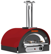 Belforno Piccolo Dual Fuel (Gas + Wood) Countertop Portable Outdoor Pizza Oven, Available in 6 Colors, Cook 2 pizzas at a time Pizza Oven Belforno Red  