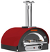 Belforno Piccolo Dual Fuel (Gas + Wood) Countertop Portable Outdoor Pizza Oven, Available in 6 Colors, Cook 2 pizzas at a time Pizza Oven Belforno Red  
