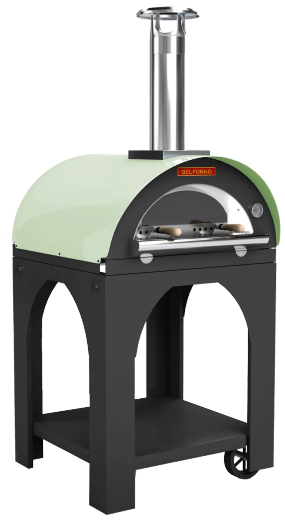 Belforno Piccolo Dual Fuel (Gas + Wood) Portable Free Standing Outdoor Pizza Oven, Available in 6 Colors, Cook 2 pizzas at a time Pizza Oven Belforno   