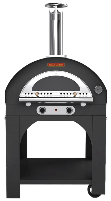 Belforno Medio Dual Fuel (Gas + Wood) Portable Free Standing Outdoor Pizza Oven, Available in 6 Colors, Cook 3 pizzas at a time Pizza Oven Belforno   