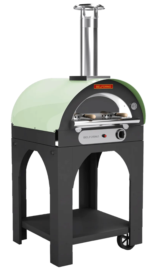 Belforno Piccolo Dual Fuel (Gas + Wood) Portable Free Standing Outdoor Pizza Oven, Available in 6 Colors, Cook 2 pizzas at a time Pizza Oven Belforno   